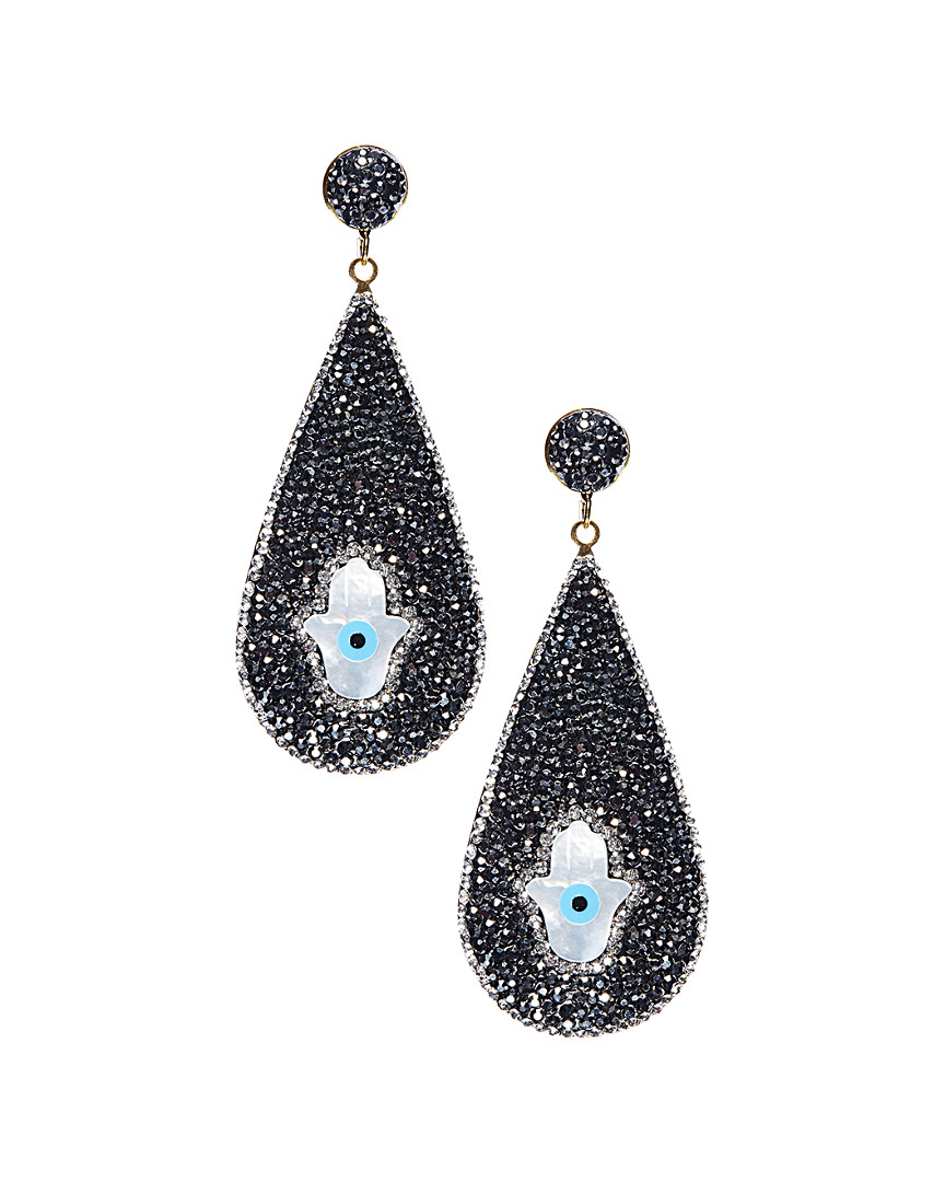 Eye Candy La Luxe Collection Hematite Drop Earrings