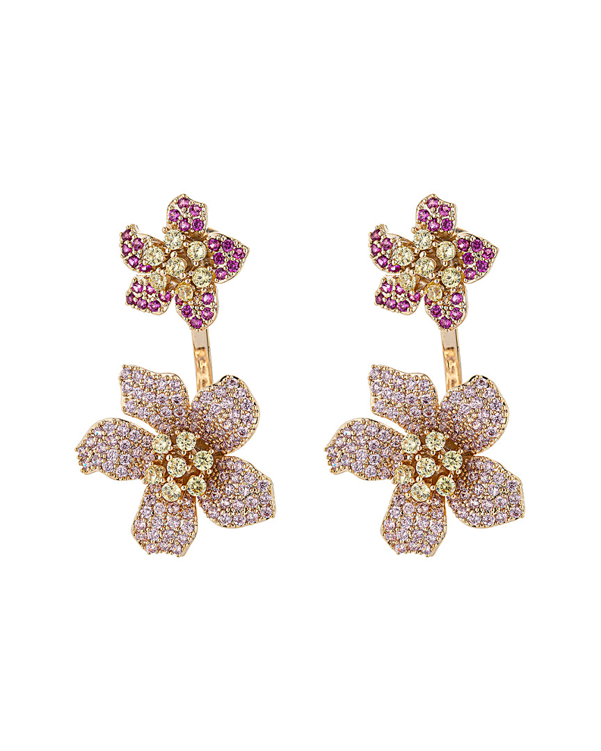 Eye Candy La Luxe Collection 18k Plated Cz Earrings