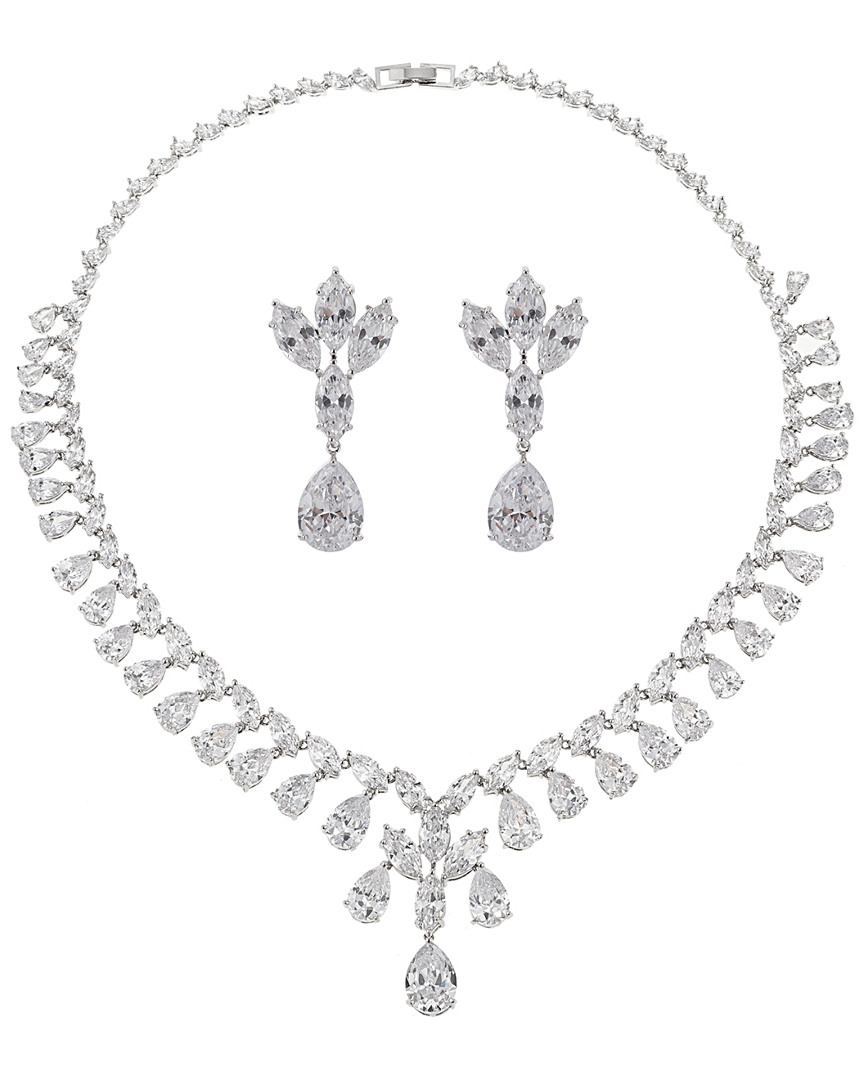 Eye Candy La Luxe Collection Cz Necklace And Earring Set