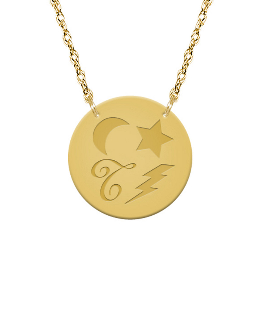 Jane Basch Dream Token 22k Over Silver Initial Pendant (a-z)