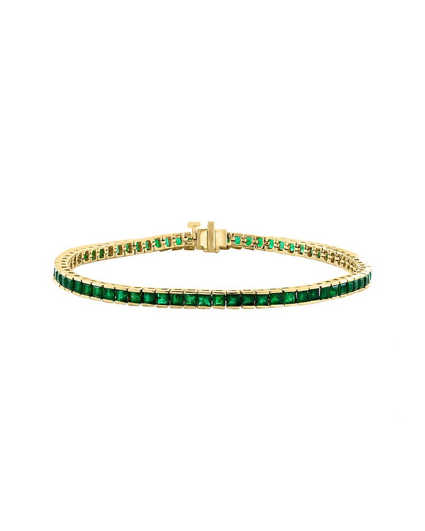 Effy Fine Jewelry 14k 6.98 Ct. Tw. Emerald Bracelet In Gold