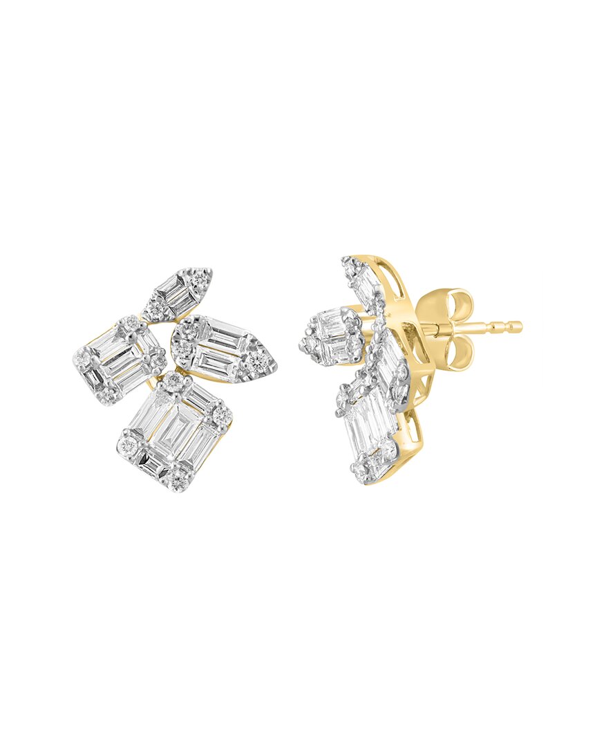 Effy Fine Jewelry 14k 1.04 Ct. Tw. Diamond Earrings In Gold