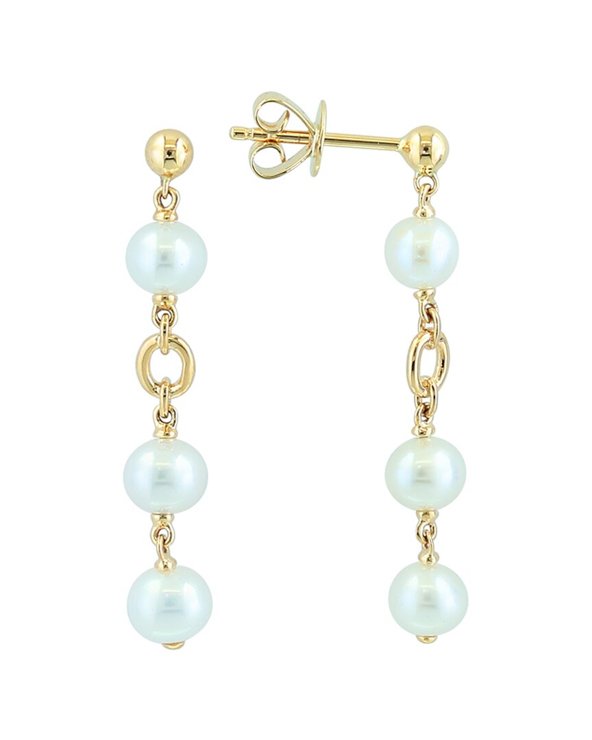 Effy Fine Jewelry 14k 4.5mm Pearl Earrings In Gold