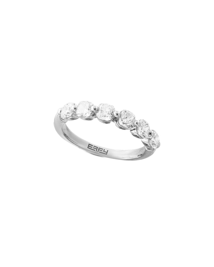 Effy Fine Jewelry 14k 1.29 Ct. Tw. Lab-grown Diamond Ring In Gray