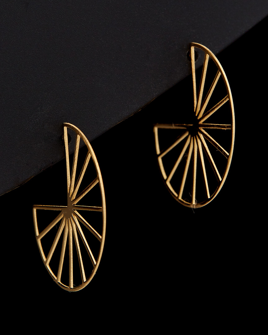 Italian Gold Wheel Earrings