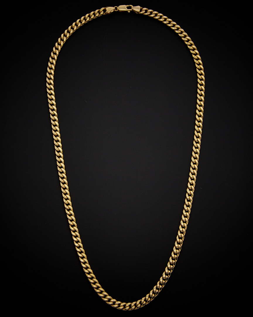 Italian Gold Semi-solid Miami Cuban Link Necklace
