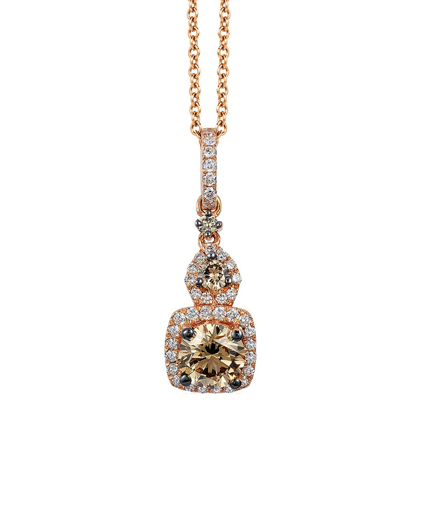 Le Vian 14k Rose Gold 0.75 Ct. Tw. Diamond Pendant Necklace