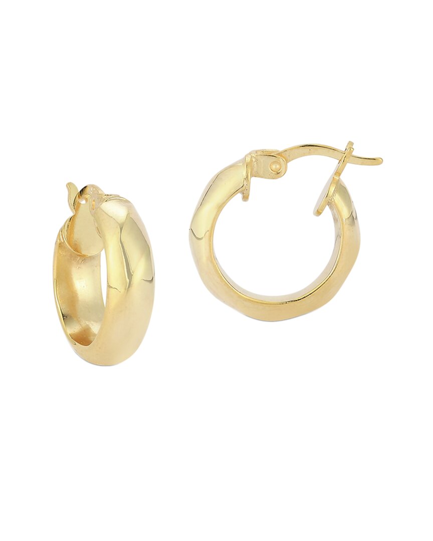 Chloe & Madison Chloe And Madison 14k Over Silver Reflective Small Hoops
