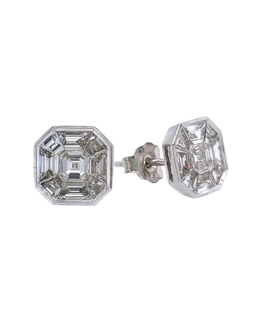 Forever Creations Usa Inc. Forever Creations 14k 0.83 Ct. Tw. Diamond Illusion Earrings
