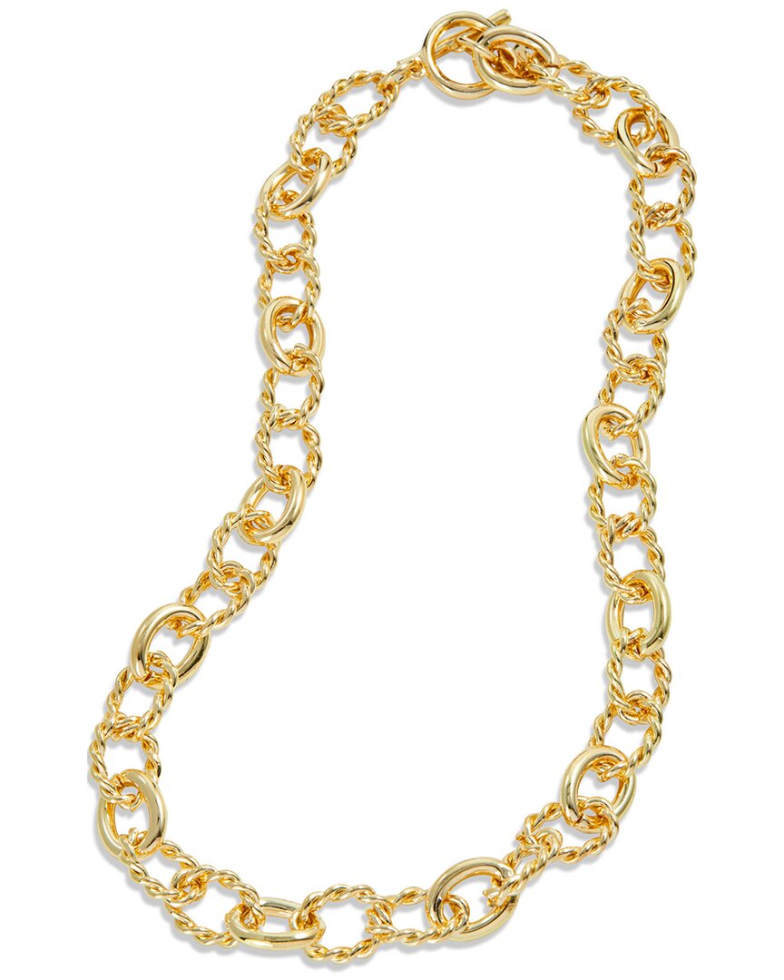 Savvy Cie 18k Plated Chunky Necklace In Gold
