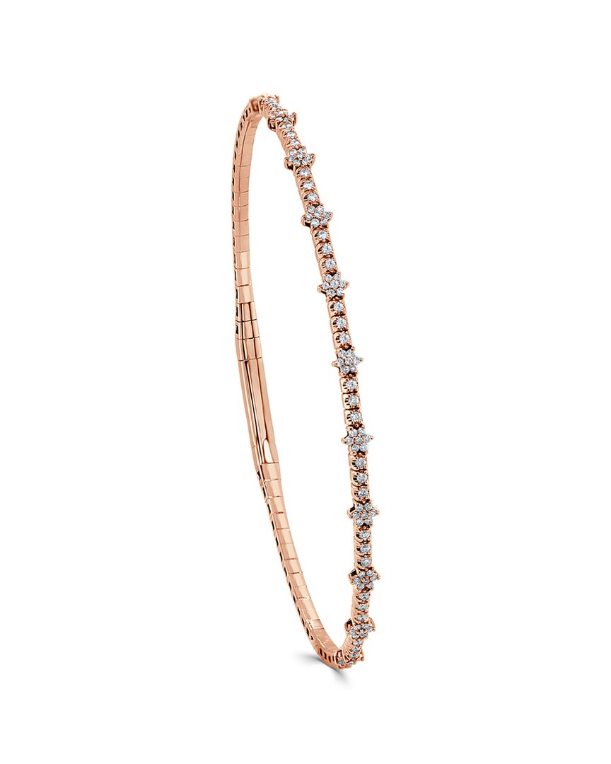 Sabrina Designs 14k Rose Gold 0.37 Ct. Tw. Diamond Bangle Bracelet