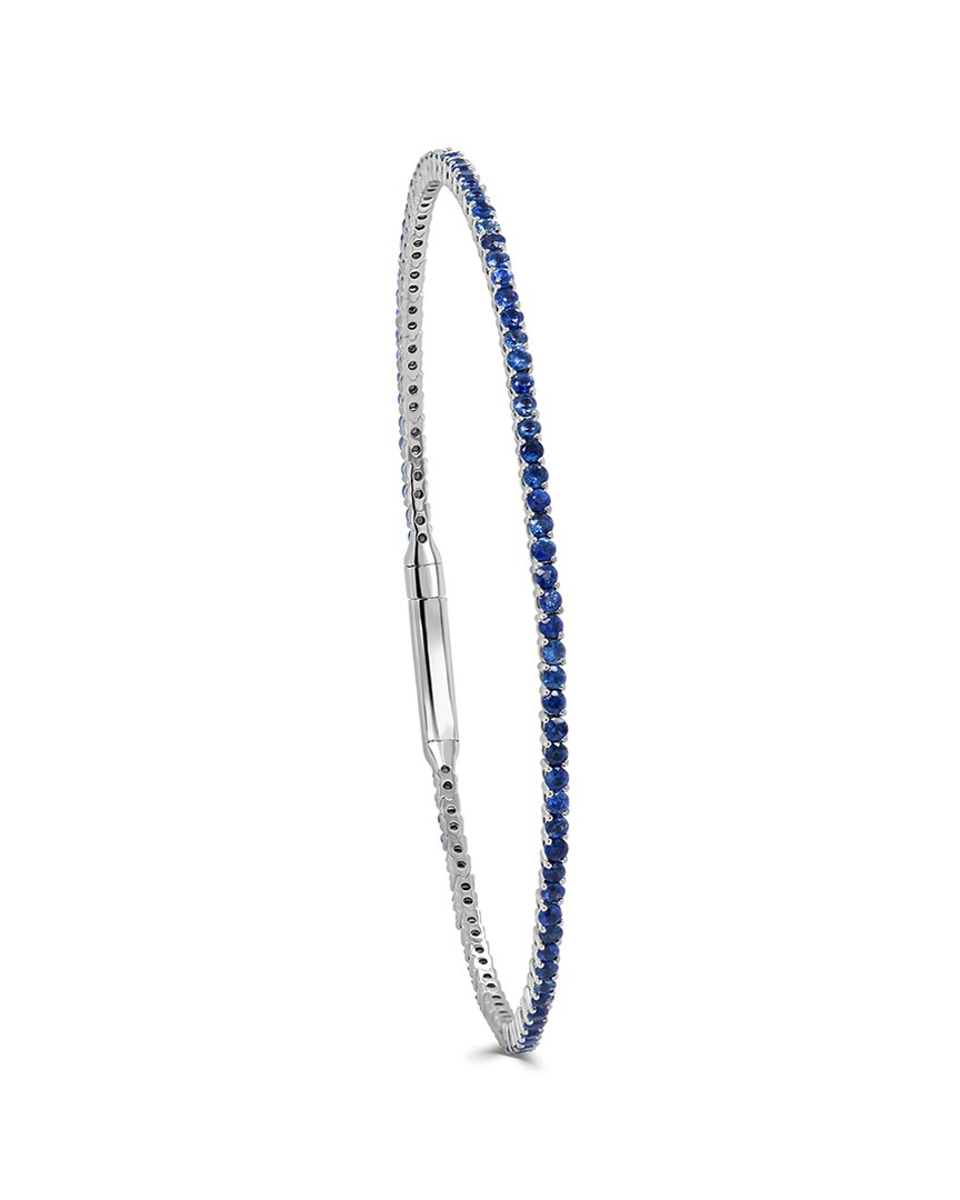 Sabrina Designs 14k 2.25 Ct. Tw. Sapphire Flexible Bangle Bracelet