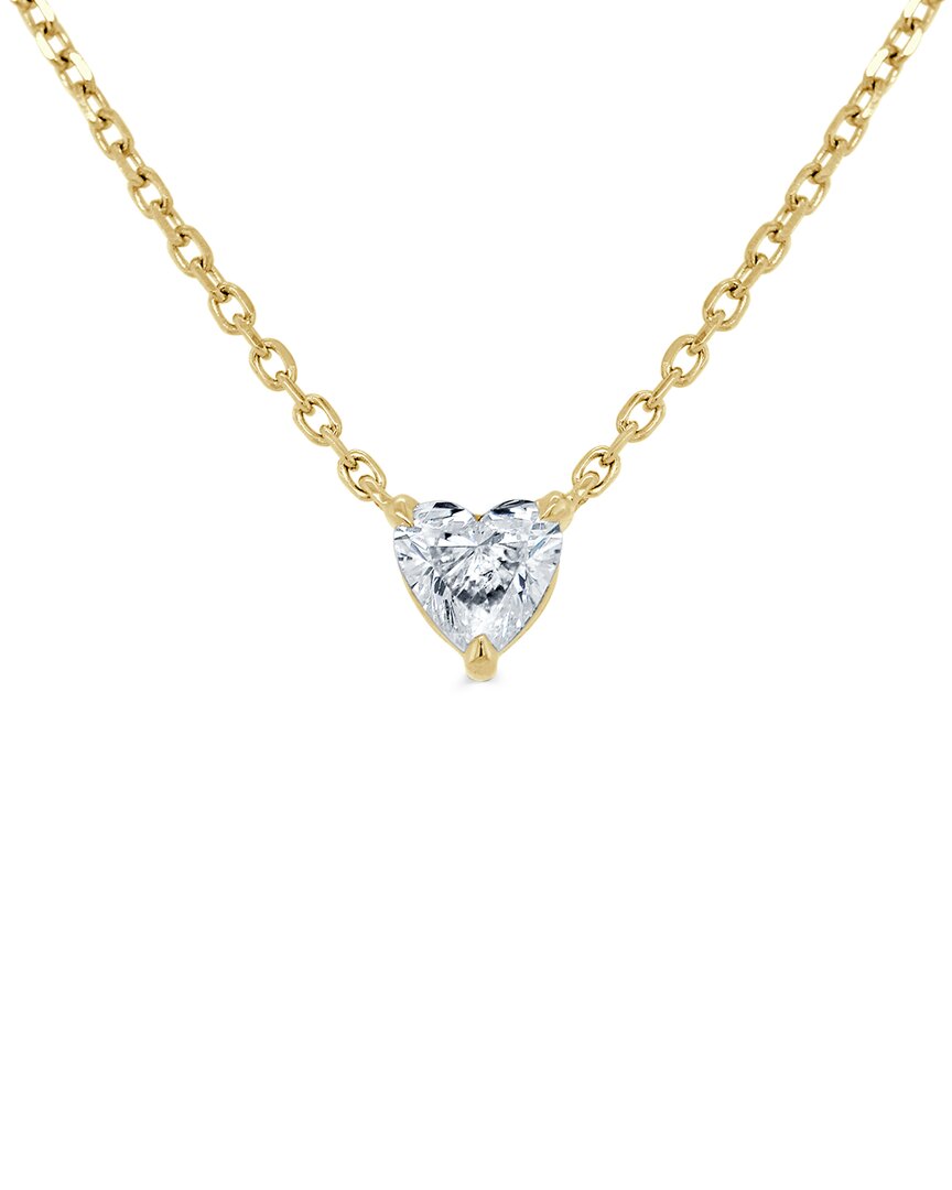 Sabrina Designs 14k 0.31 Ct. Tw. Diamond Heart Solitaire Pendant