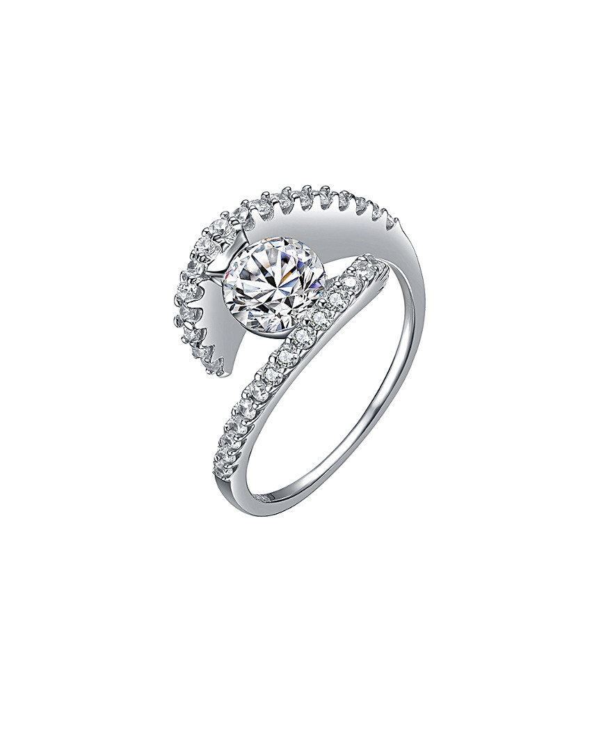 GENEVIVE GENEVIVE SILVER CZ RING
