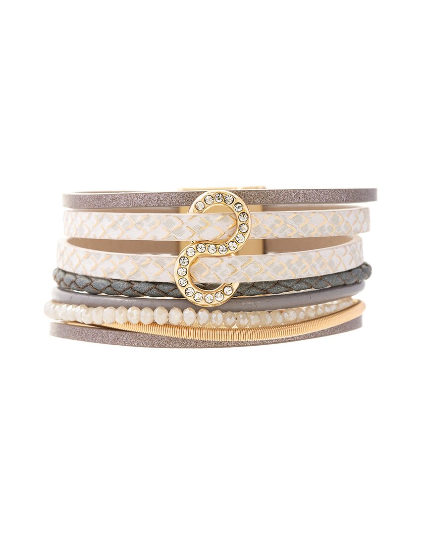 Shop Saachi Crystal Infinity Charm Bracelet