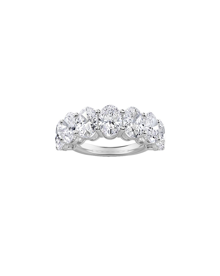 Diana M. Fine Jewelry 14k 3.63 Ct. Tw. Diamond Half-eternity Ring In Metallic