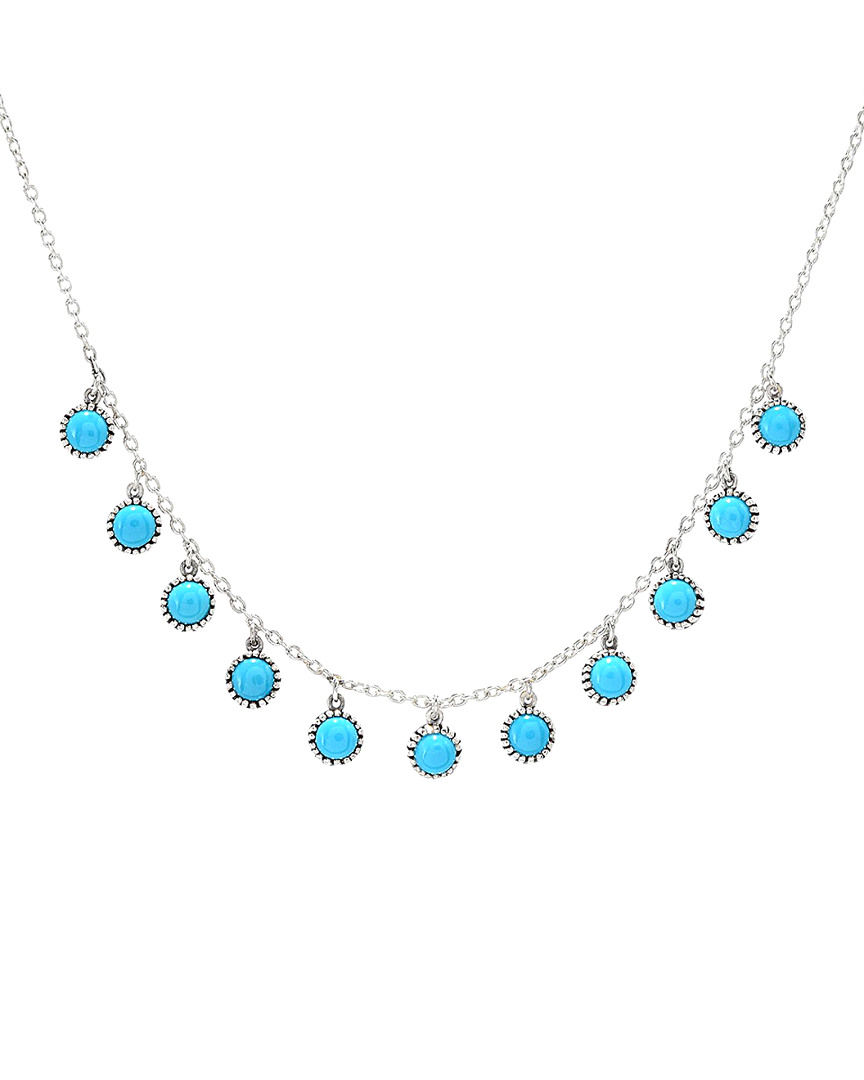 SAMUEL B. SAMUEL B. JEWELRY SILVER 1.80 CT. SLEEPING BEAUTY TURQUOISE NECKLACE