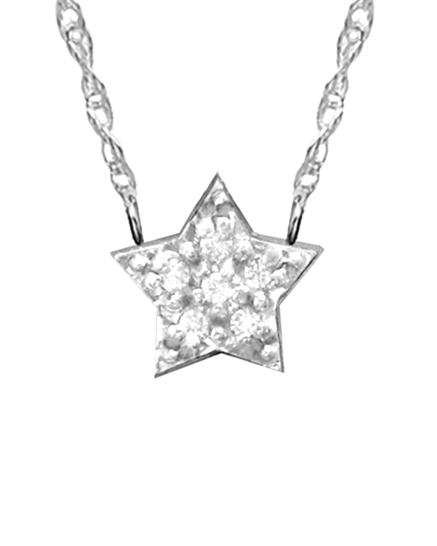 Jane Basch Celestial Collection 14k 0.03 Ct. Tw. Diamond Necklace