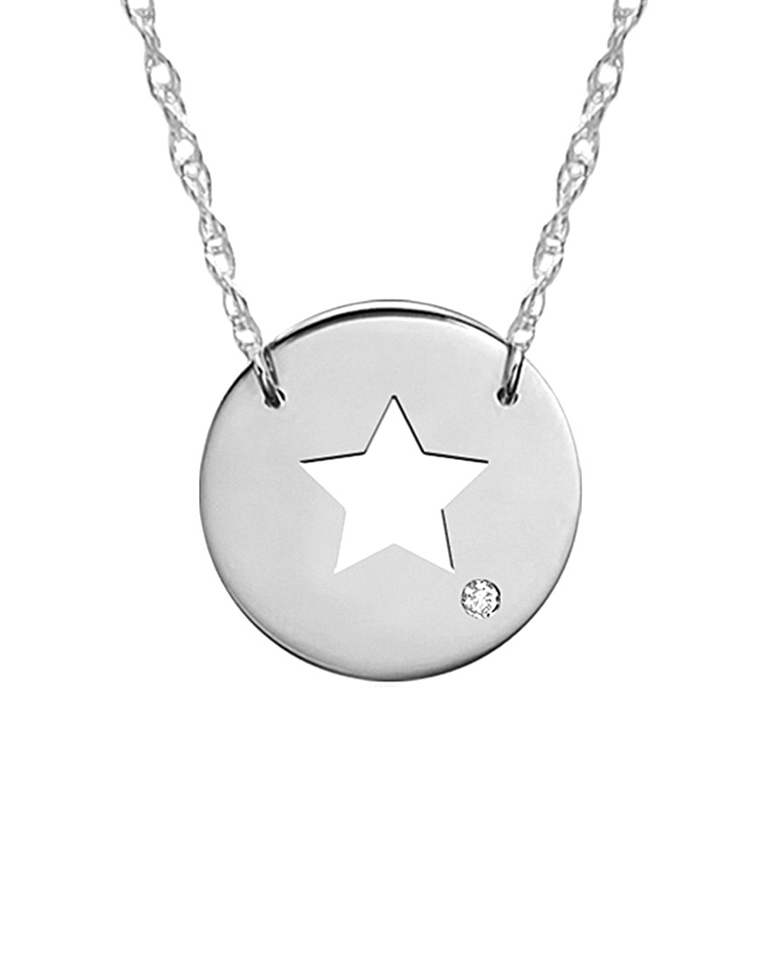 Shop Jane Basch Celestial Collection 14k 0.005 Ct. Tw. Diamond Necklace