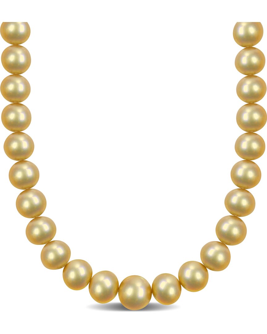 Pearls 14k Diamond 14-16.5mm Pearl Necklace