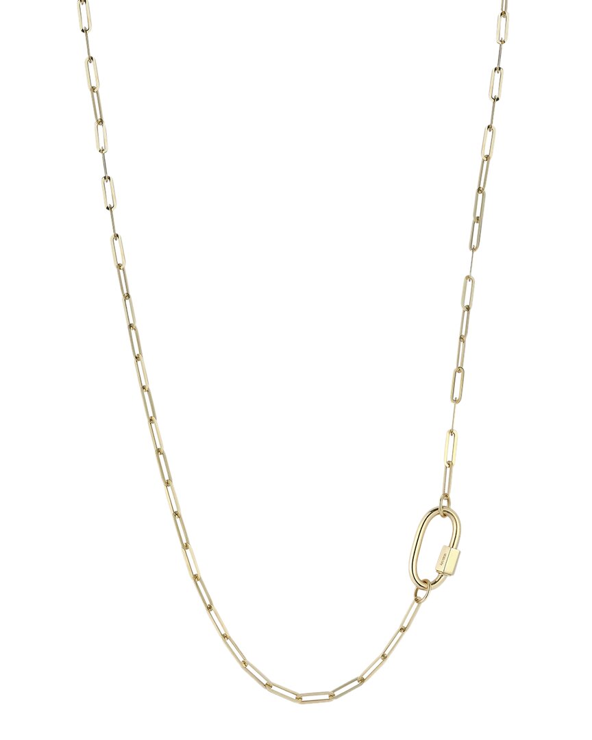 Ember Fine Jewelry 14k Paperclip Chain Lock Necklace
