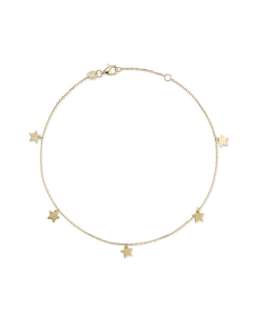 Ember Fine Jewelry 14k Star Anklet