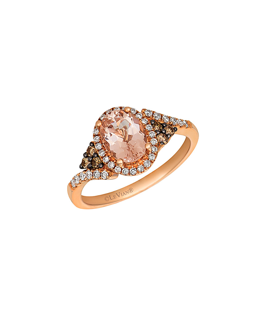 Le Vian 14k Rose Gold 1.14 Ct. Tw. Diamond & Morganite Ring