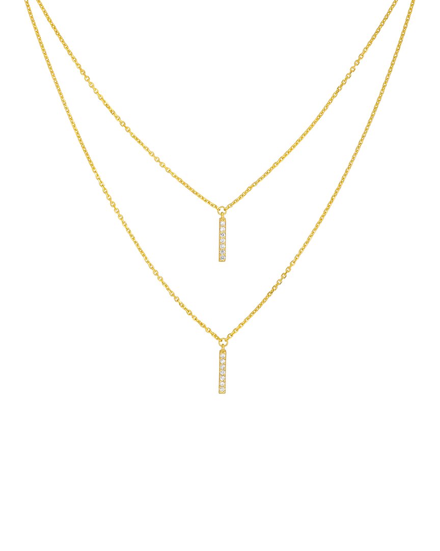Pure Gold 14k 0.09 Ct. Tw. Diamond Necklace