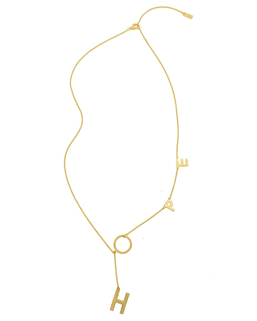 Adornia 14k Over Silver Hope Lariat Necklace