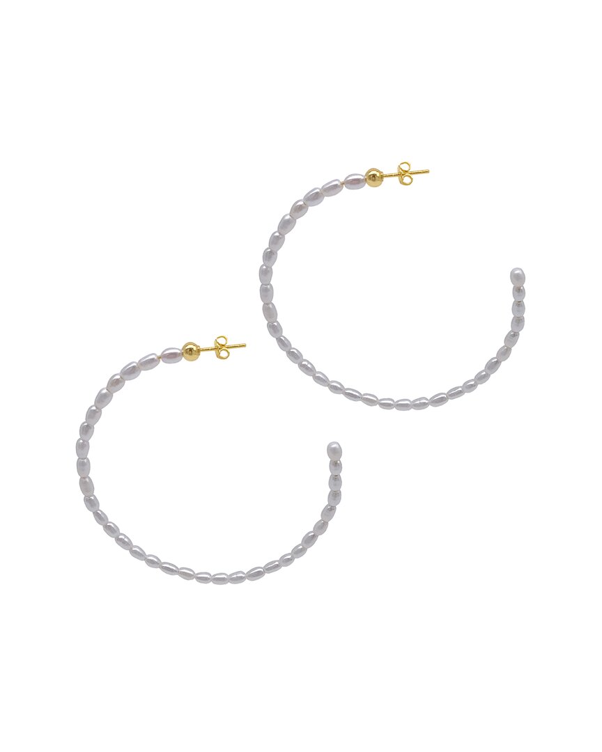 Adornia 14k Plated Hoops In Gold
