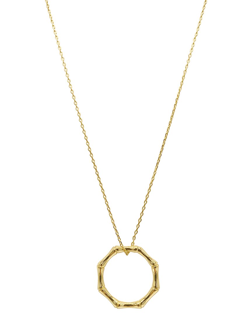 Adornia 14k Plated Bamboo Necklace