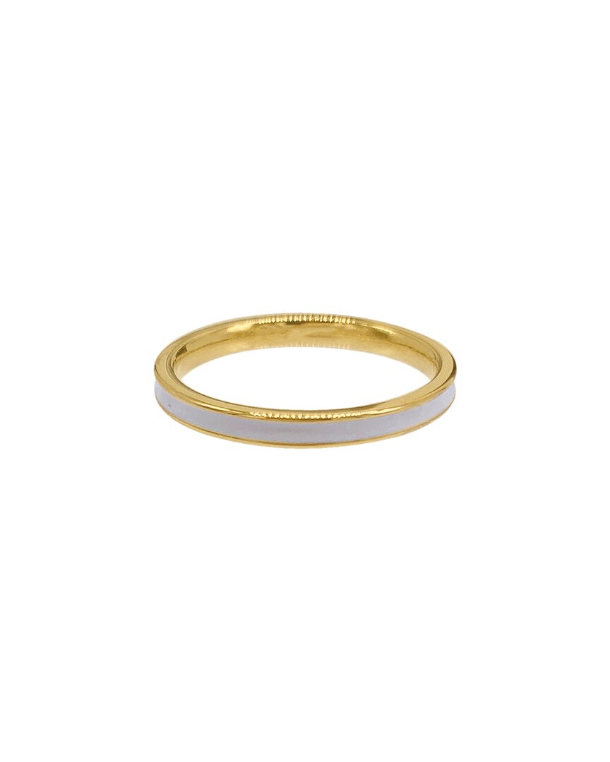 Shop Adornia 14k Plated Ring In Gold