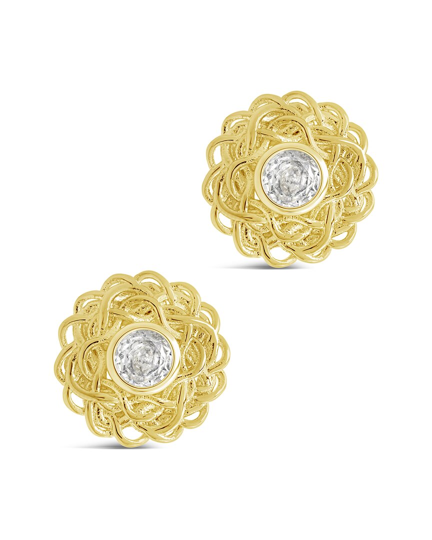 Sterling Forever Cubic Zirconia Lanira Stud Earrings