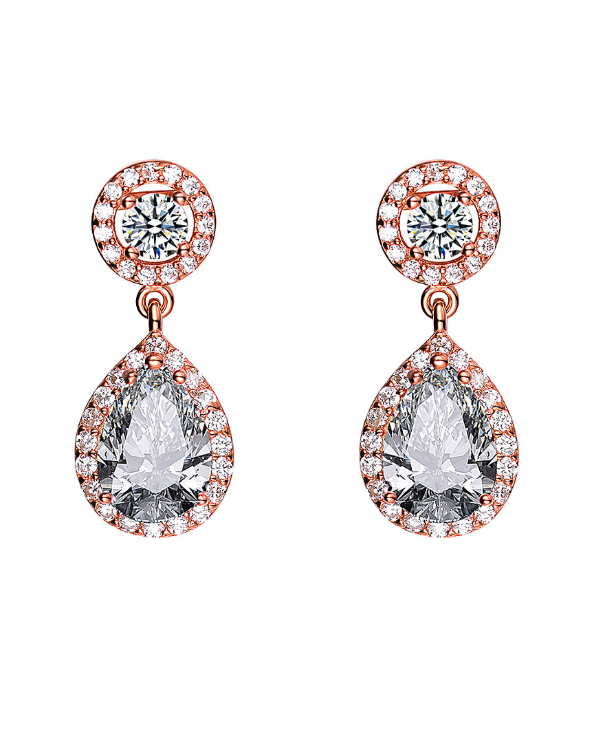 Genevive 18k Rose Gold Vermeil Earrings