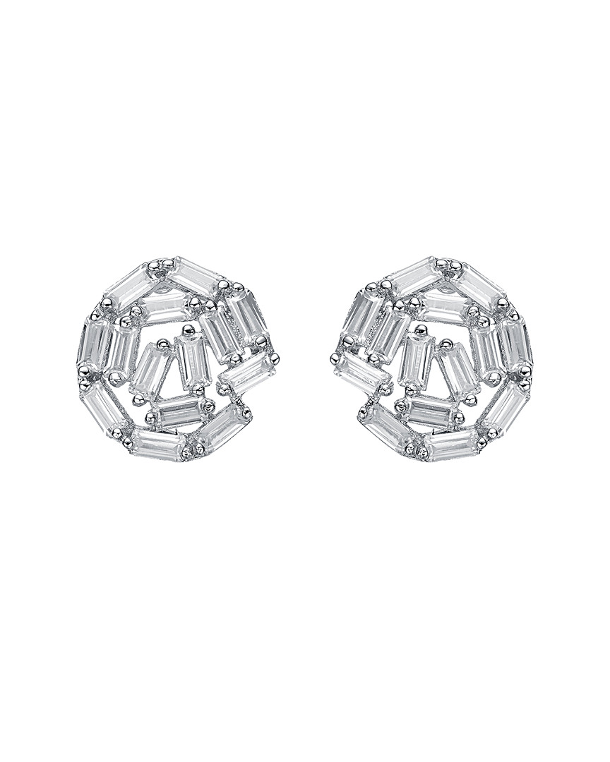 Genevive Silver Earrings In Metallic