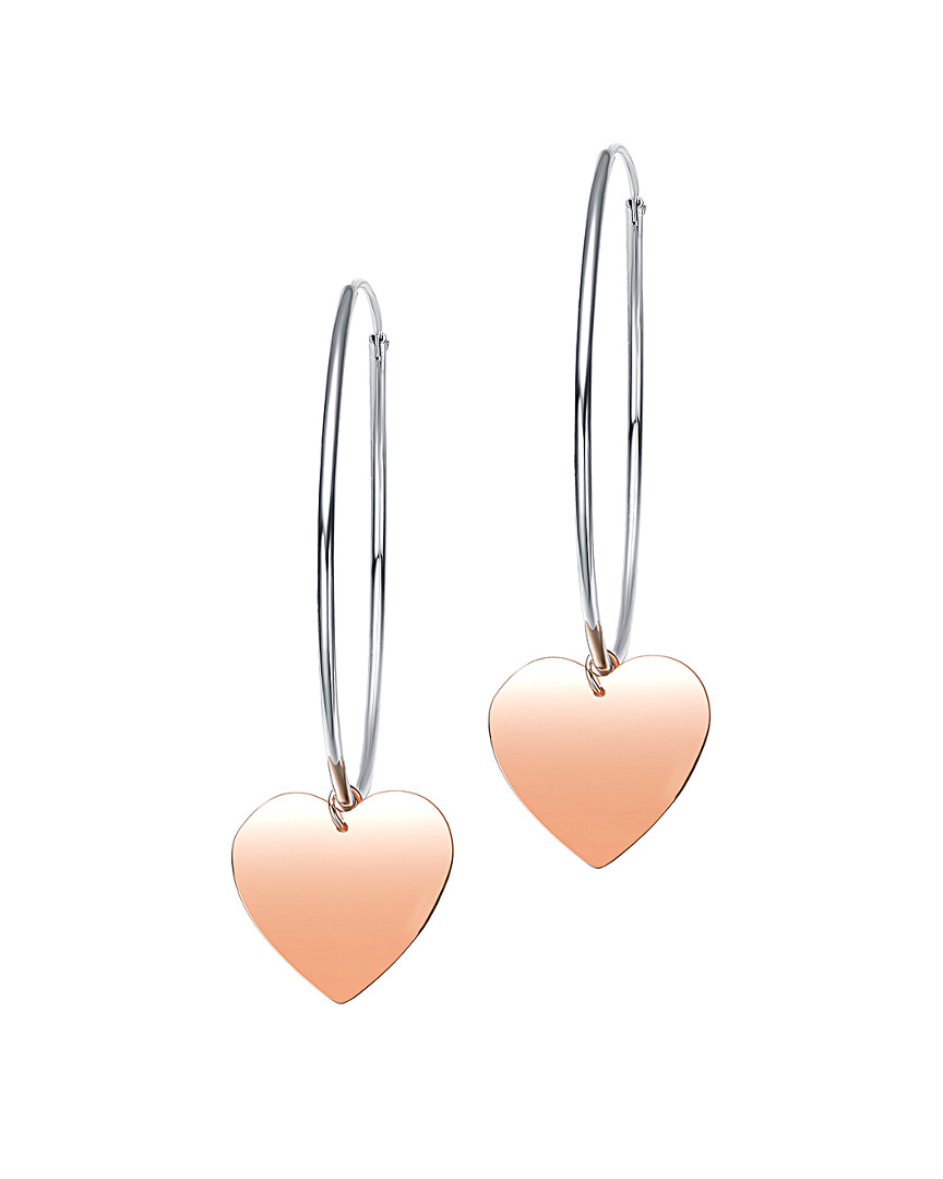 Genevive Two-tone Gold Over Silver Earrings
