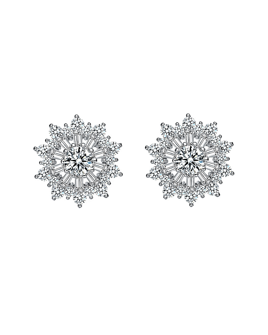 Genevive Cubic Zirconia Stud Earrings