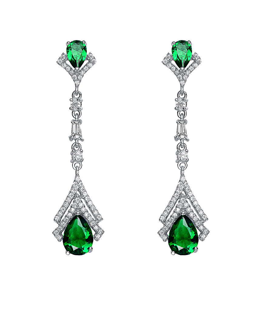 Genevive Silver Earrings In Metallic