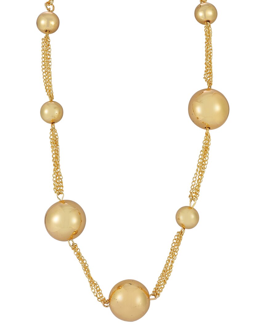 Chloe & Madison Chloe And Madison Jewelry Plated Choker Necklace In Gold