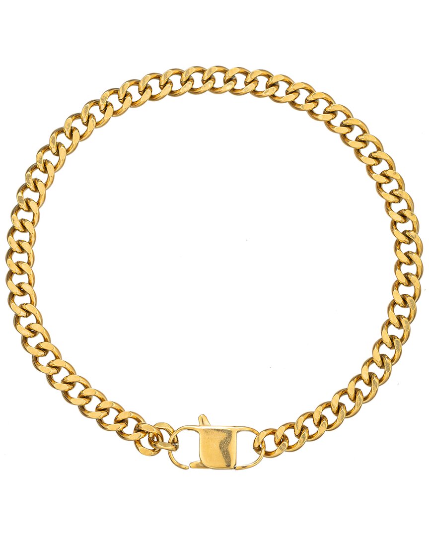 Eye Candy La The Luxe Collection Titanium Cuban Link Chain Necklace