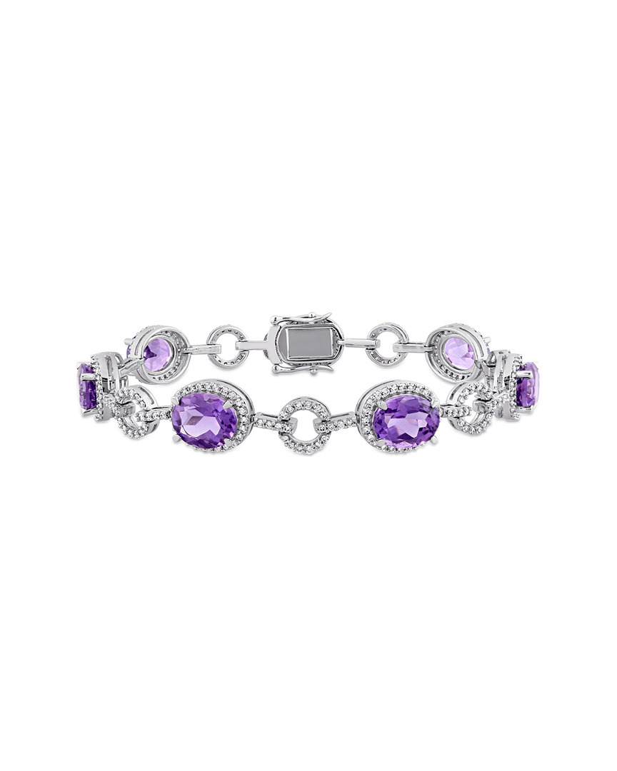 Diamond Select Cuts 14k 15.54 Ct. Tw. Diamond & Amethyst Bracelet
