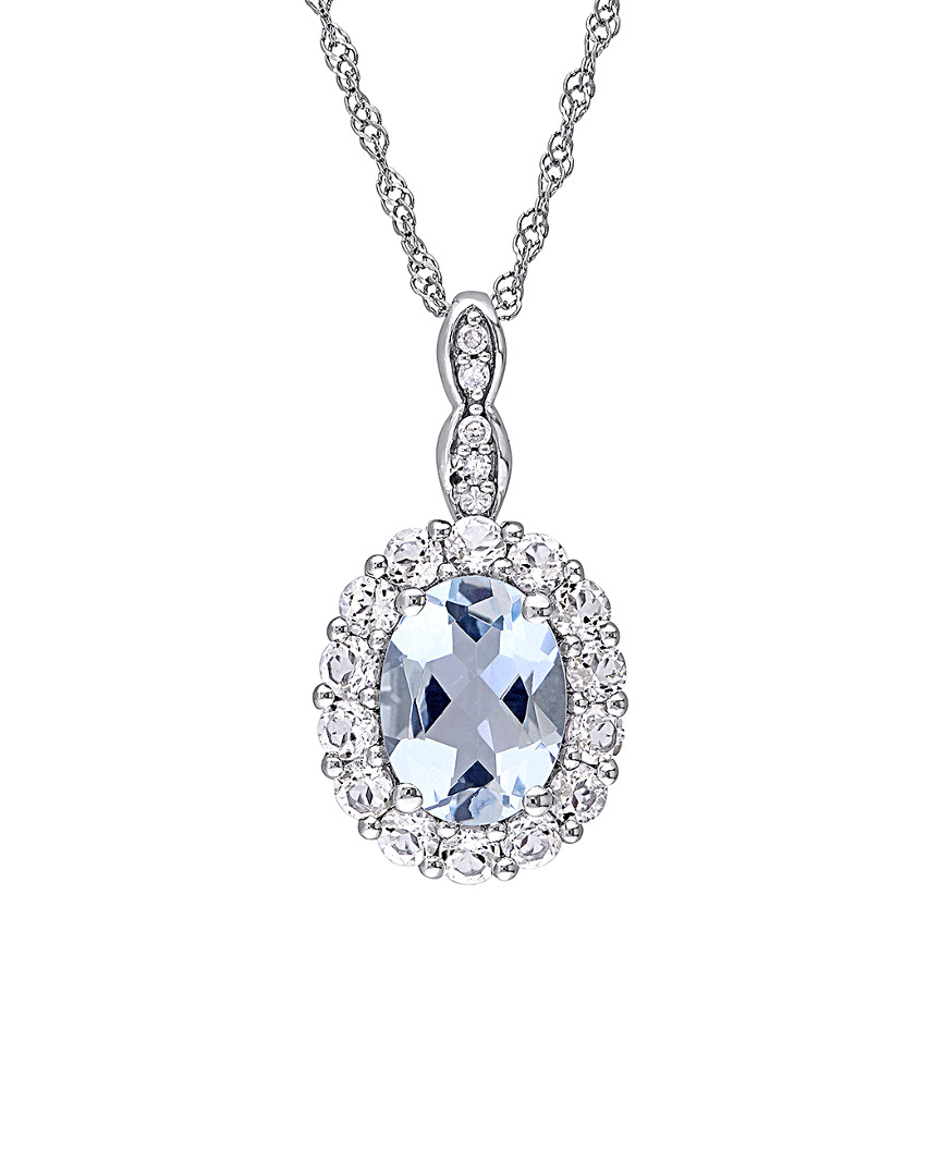 Rina Limor 14k 1.66 Ct. Tw. Diamond & Gemstone Pendant Necklace