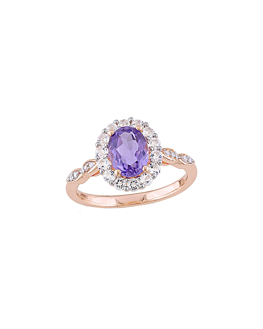 Rina Limor 14k Rose Gold 1.68 Ct. Tw. Diamond & Gemstone Ring
