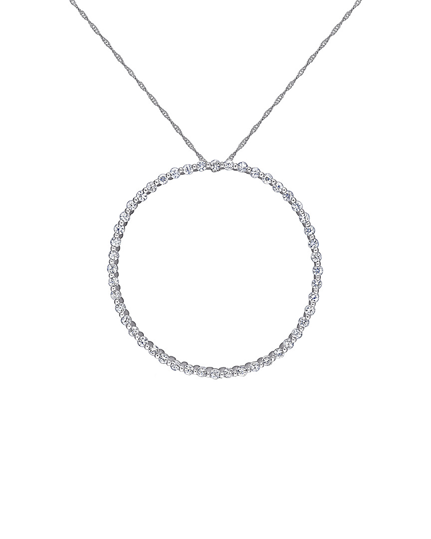 Rina Limor 10k 2.40 Ct. Tw. White Sapphire Pendant Necklace