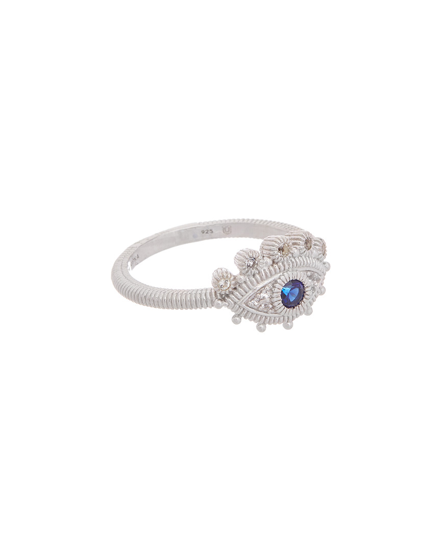 Image of Judith Ripka Little Luxuries Silver White Topaz Ring