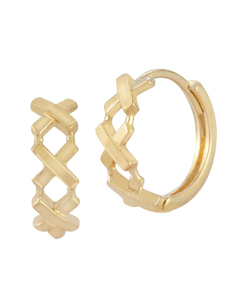 Ember Fine Jewelry 14K X Huggie Earrings