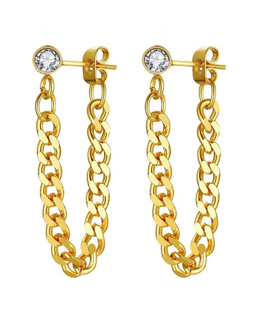 Liv Oliver 18k Plated 1.25 Ct. Tw. Cz Earrings