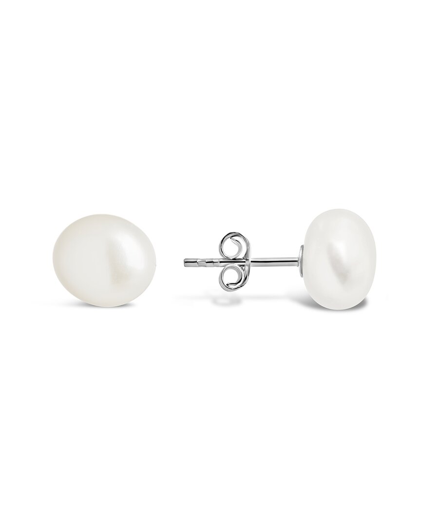 Sterling Forever Silver 9mm Pearl Resin Studs