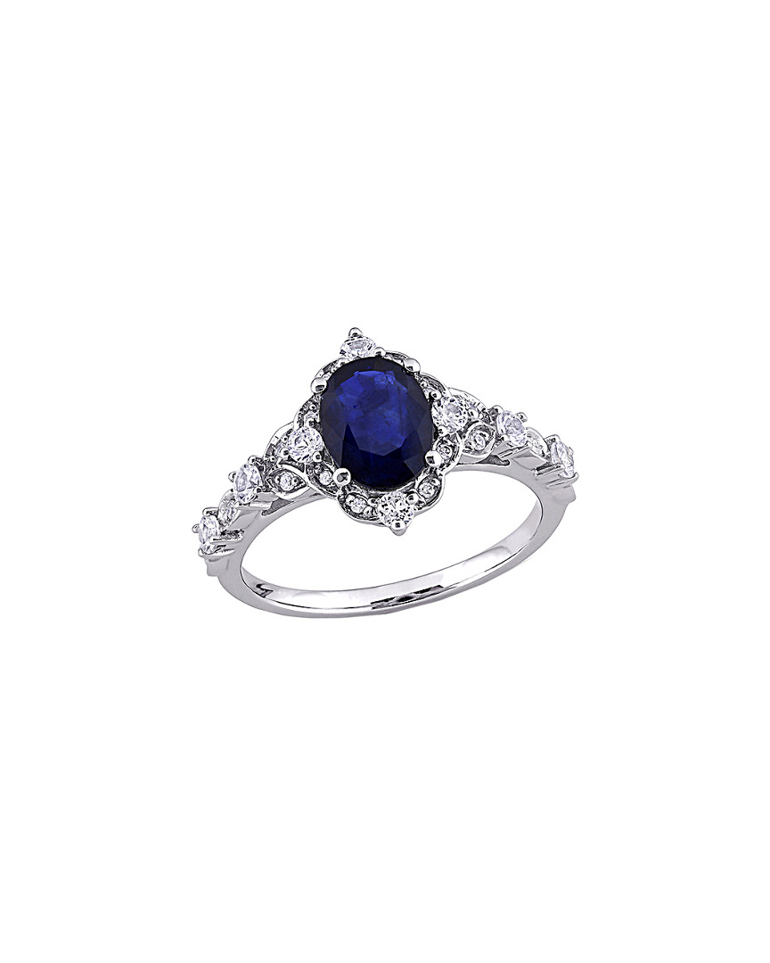 Rina Limor 10k 2.10 Ct. Tw. Diamond & Sapphire Ring