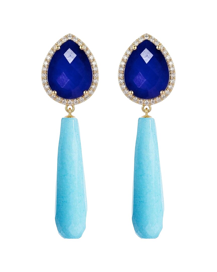 Liv Oliver 18k Plated 57.00 Ct. Tw. Turquoise In No Color
